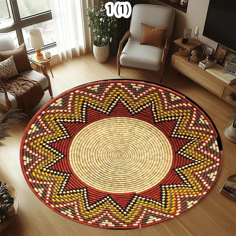 Circular Carpet Outdoor Courtyard Carpet Decorative Carpets - Edge Detail