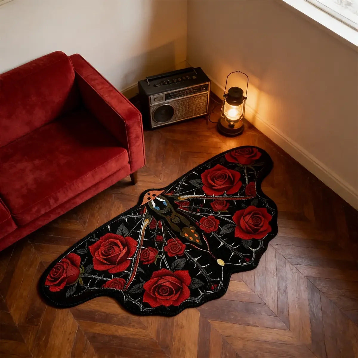 Retro butterfly shaped irregular carpet Home decoration carpets - Additional View 2