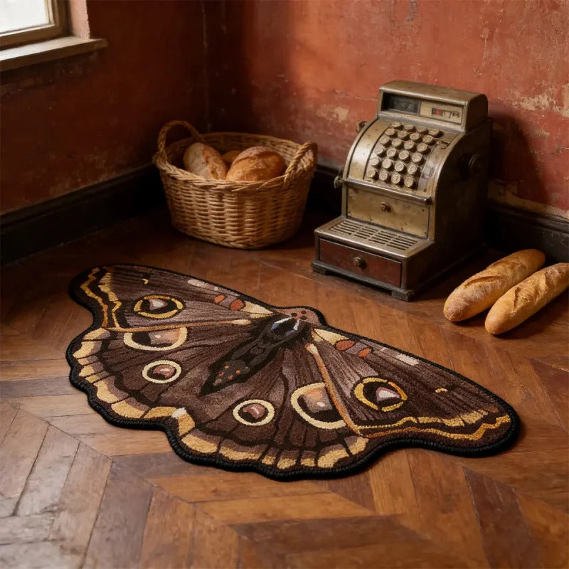 Retro butterfly shaped irregular carpet Home decoration carpets - In Room Setting