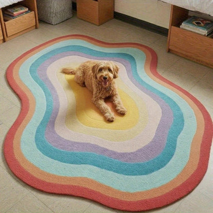 Colorful bedroom decoration irregular carpets large area rug - Texture Close-up