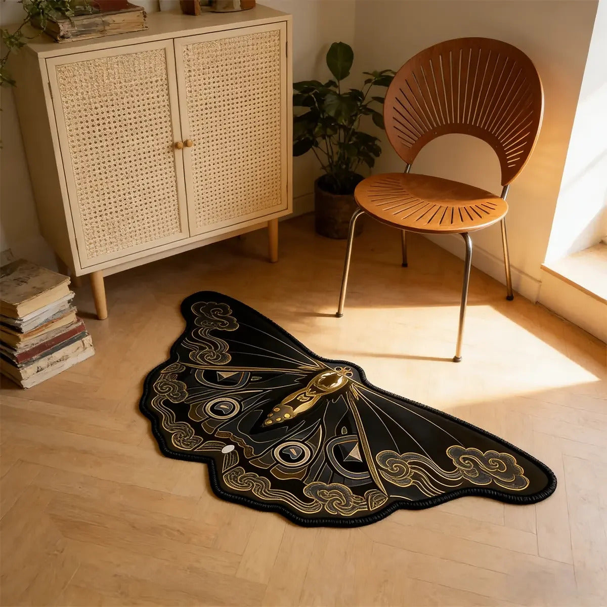 Retro butterfly shaped irregular carpet Home decoration carpets - Additional View 2