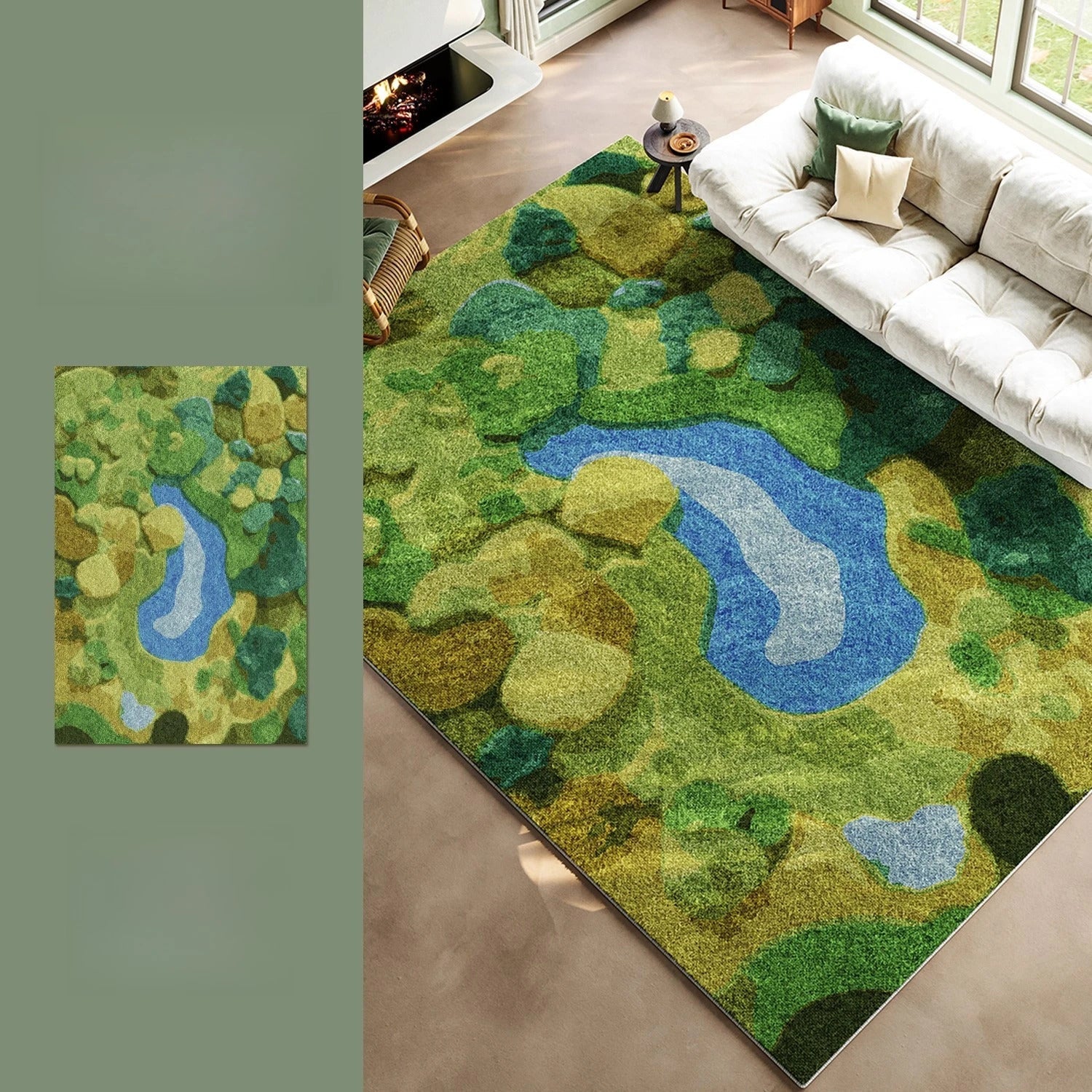 Living room carpets washable lounge area soft floor mat - Additional View 2