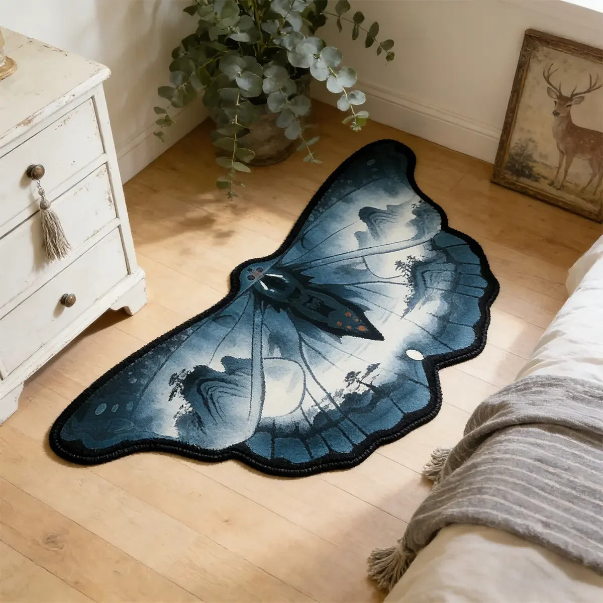 Retro butterfly shaped irregular carpet Home decoration carpets - Additional View 2