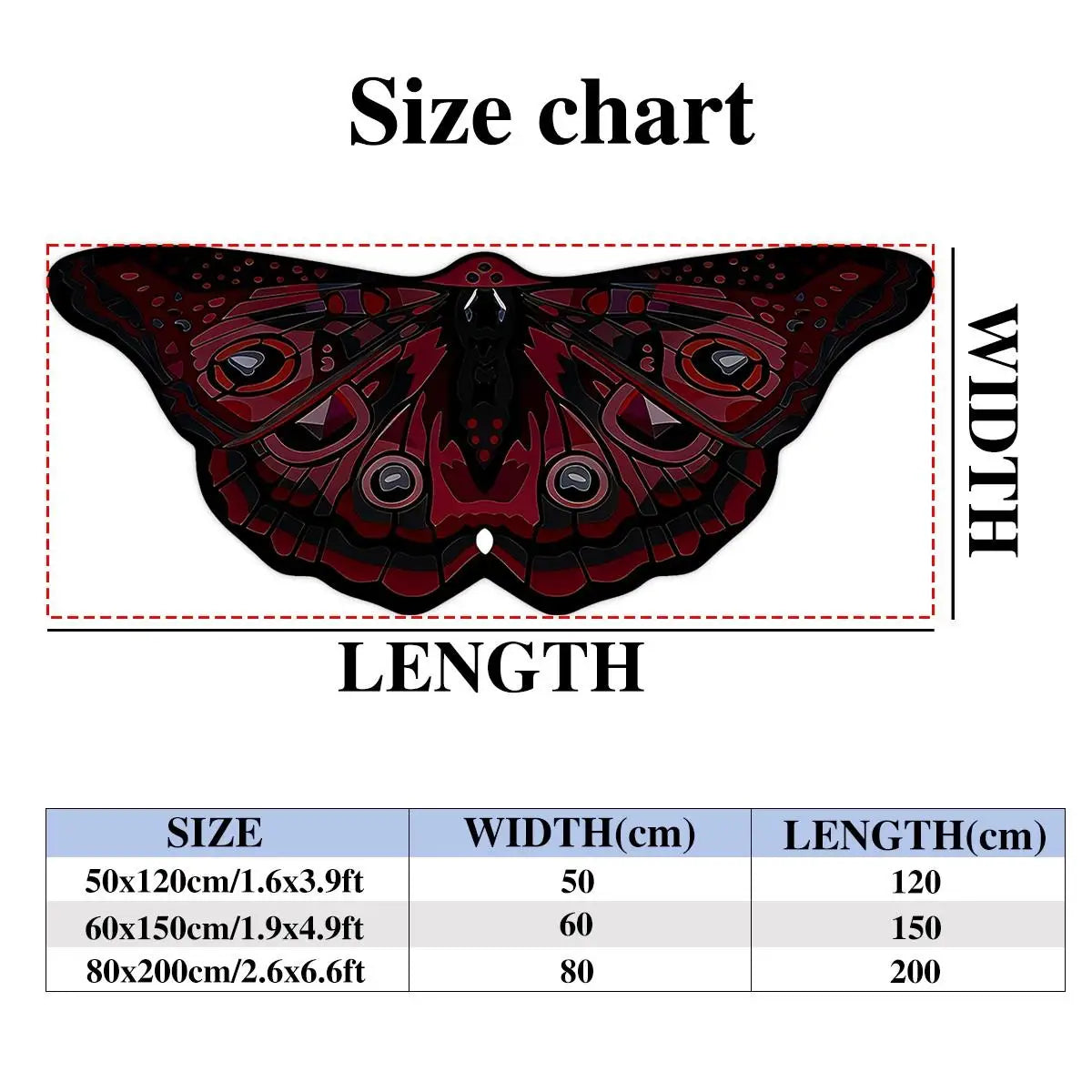 Retro butterfly shaped irregular carpet Home decoration carpets - Texture Close-up