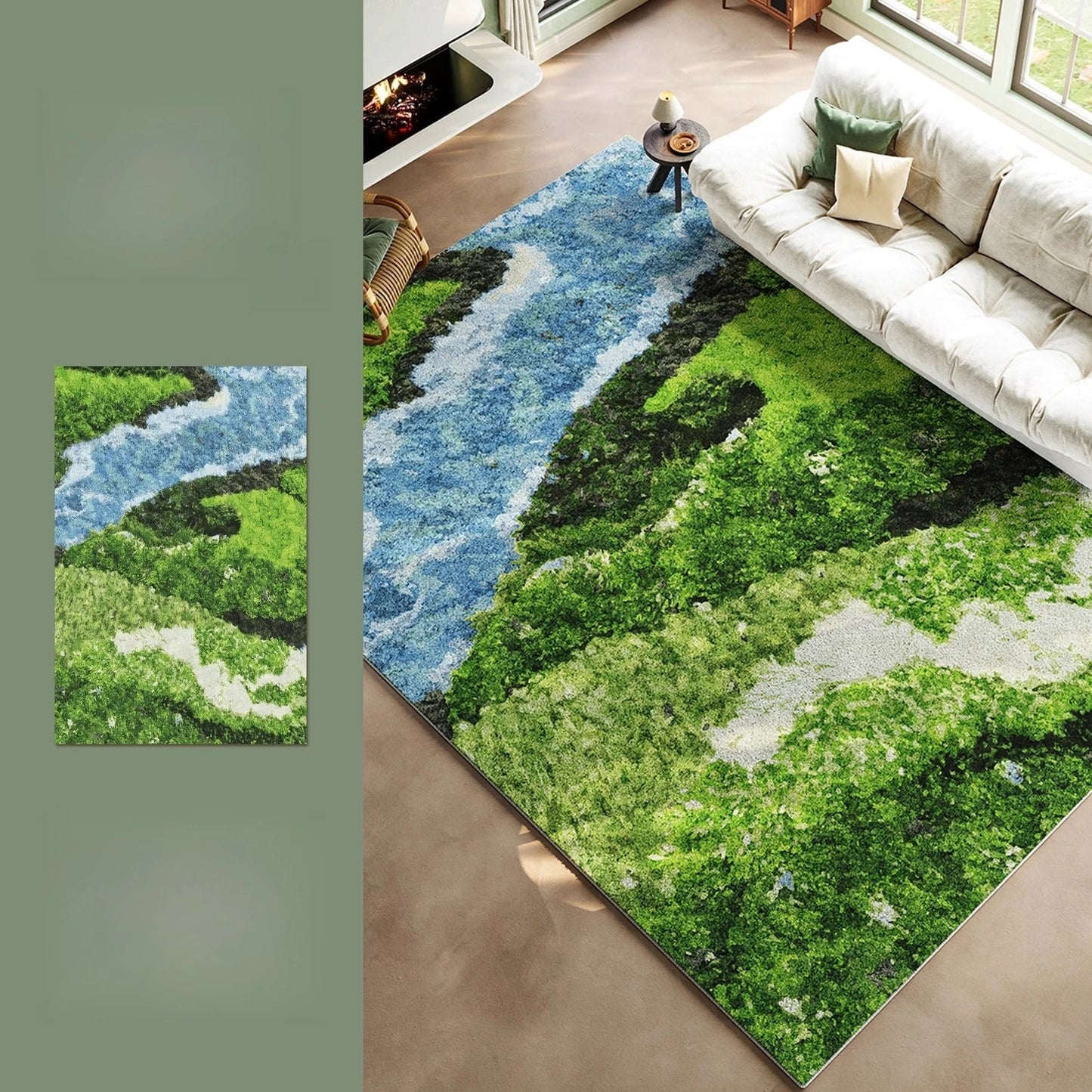 Living room carpets washable lounge area soft floor mat - Additional View