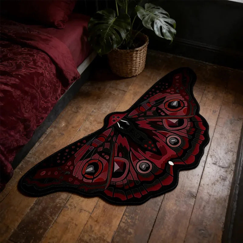 Retro butterfly shaped irregular carpet Home decoration carpets - Side View