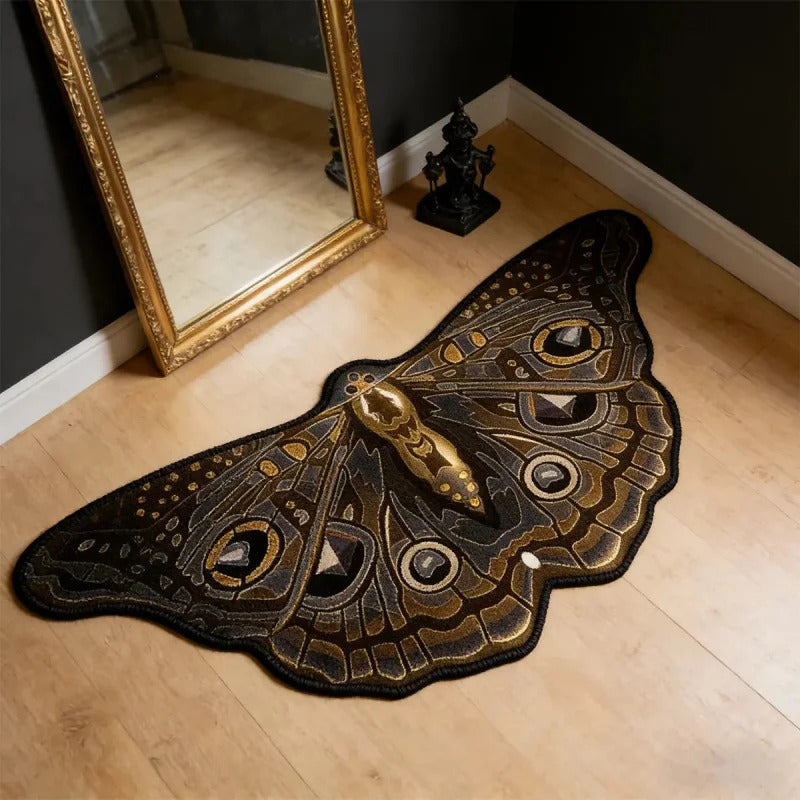 Retro butterfly shaped irregular carpet Home decoration carpets - Top View