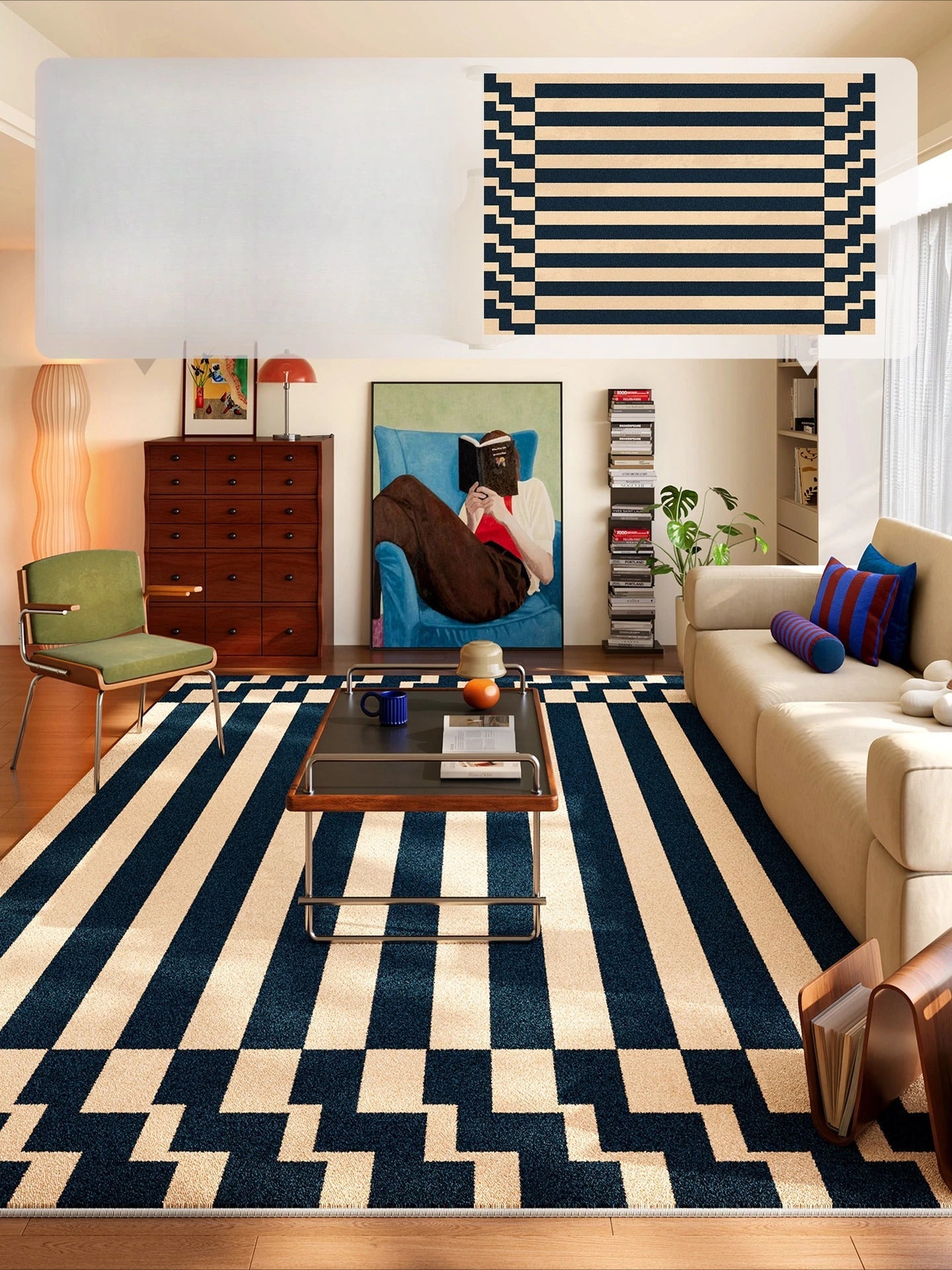 Nordic style carpet suitable for living room non slip carpet - Additional View 2