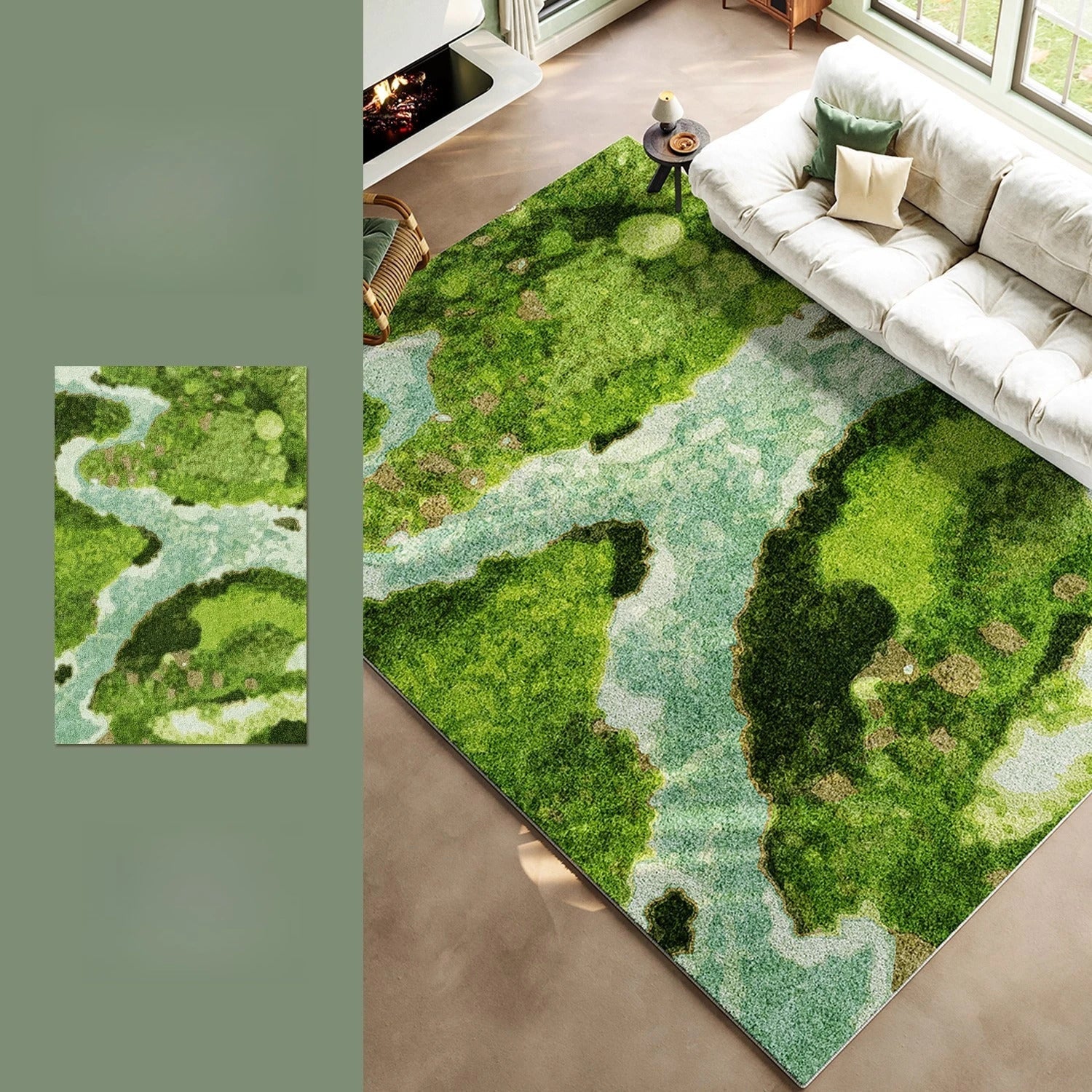 Living room carpets washable lounge area soft floor mat - Size Reference