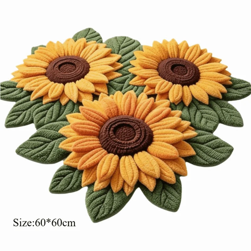 Sunflower Carpets Floral Rug Home Decor - In Room Setting