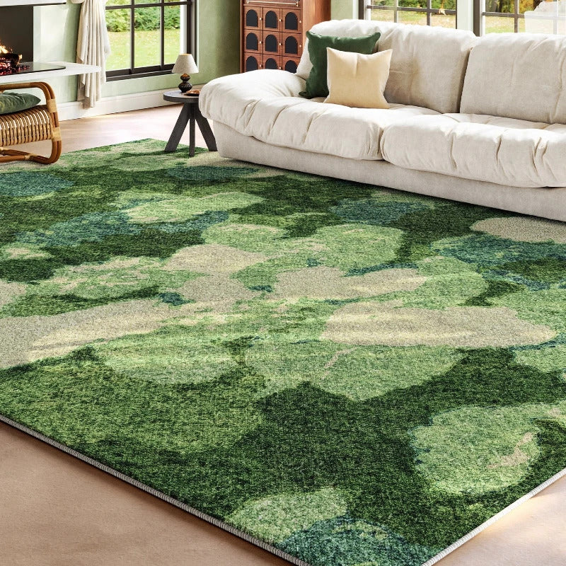 Living room carpets washable lounge area soft floor mat - Side View