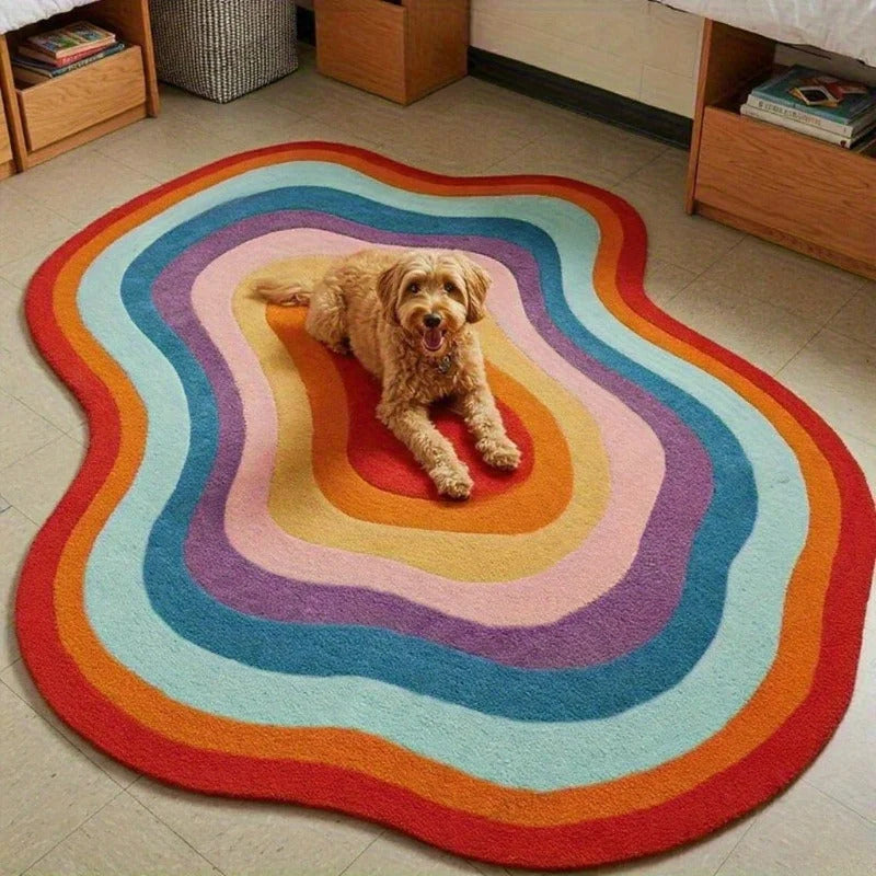 Colorful bedroom decoration irregular carpets large area rug - Additional View 2