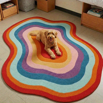 Colorful bedroom decoration irregular carpets large area rug - Additional View 2