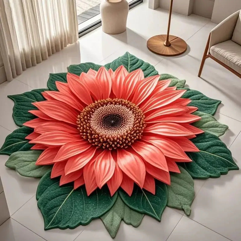Sunflower Carpets Floral Rug Home Decor - Pattern Detail