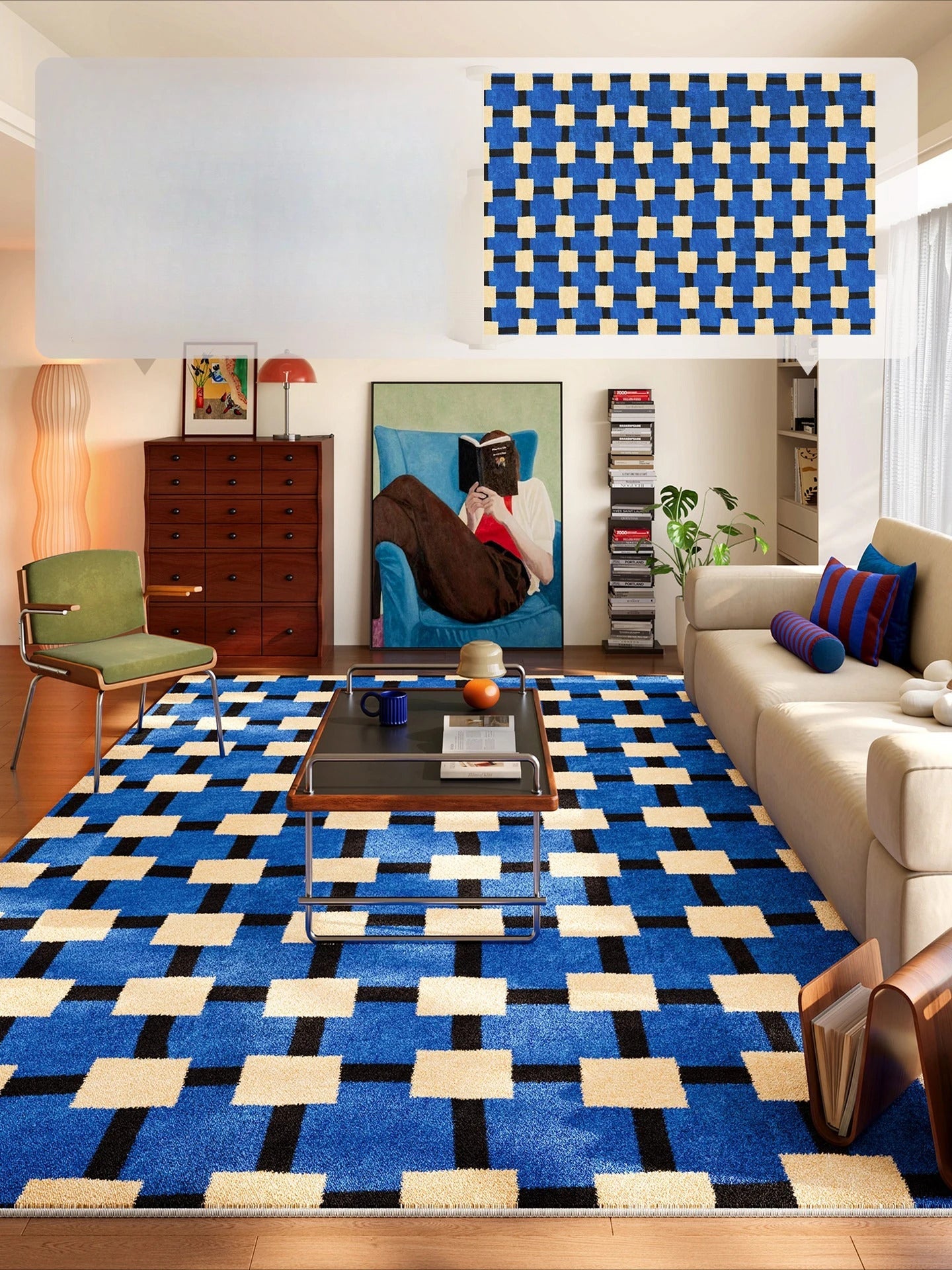 Nordic style carpet suitable for living room non slip carpet - Dimensions