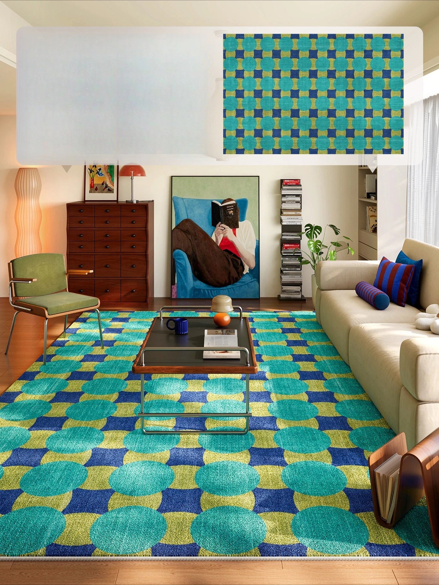 Nordic style carpet suitable for living room non slip carpet - Additional View 2
